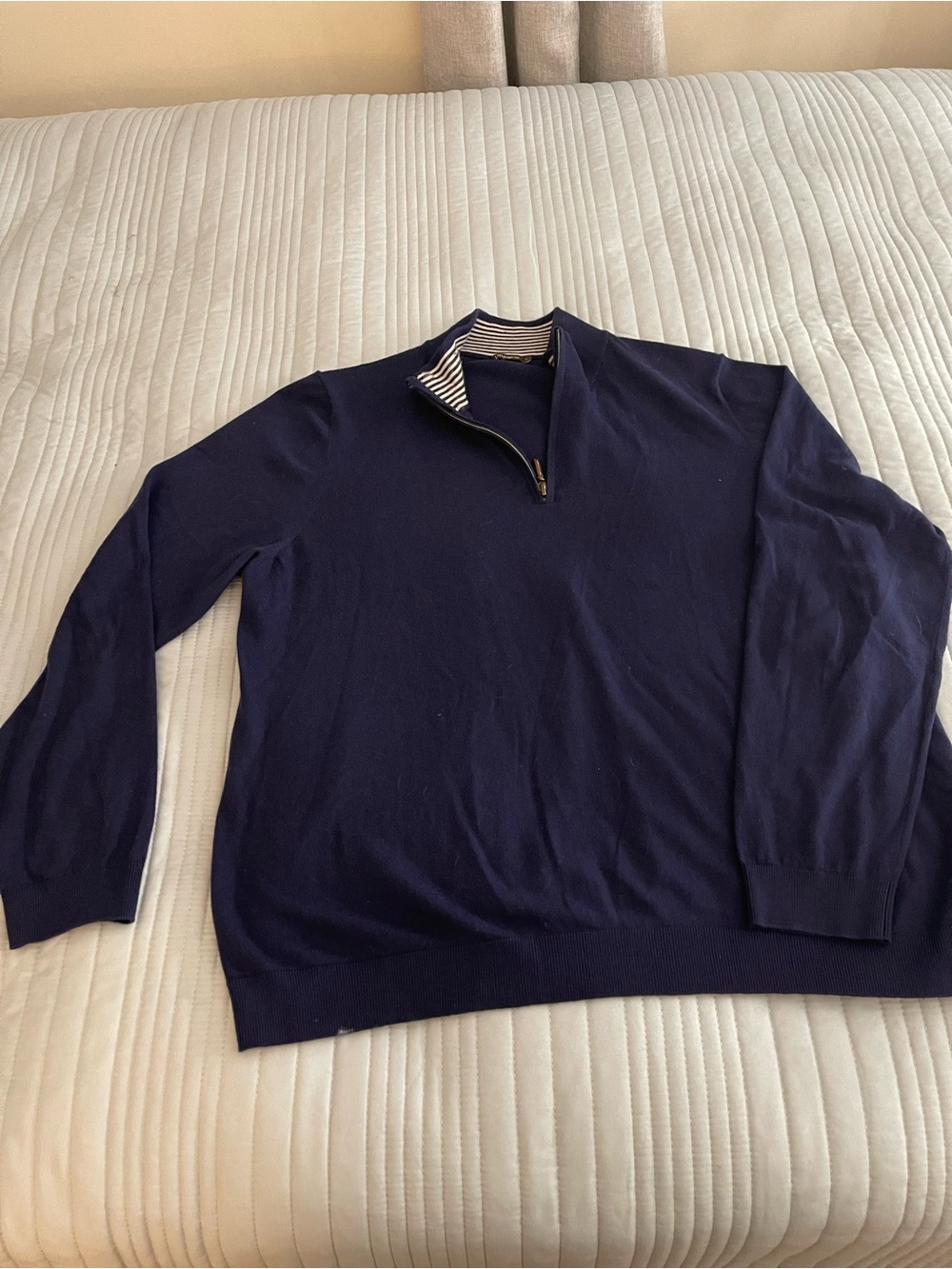 J. McLaughlin Navy Crewneck Sweater